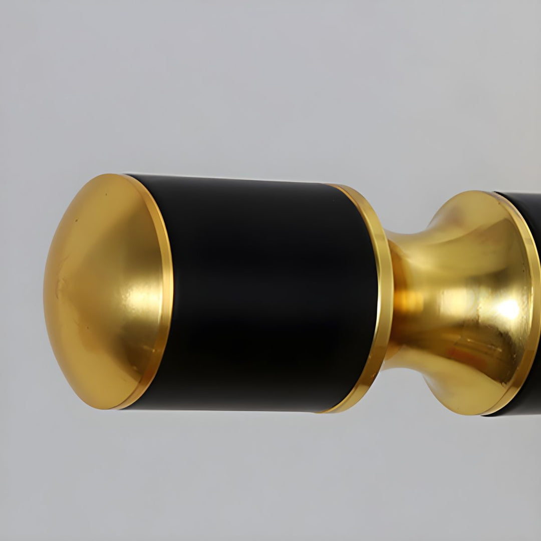 Luksus Sort-Guld Spejl Lampe – LumoGold |