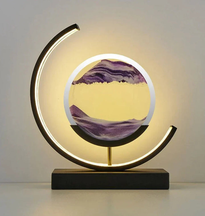 Balance Sand Art Lampe | Bedste Lava Lamper-Inspirerede Rumbelys, Cool LED Nattelys til Afslappende Soveværelse &amp; Stueindretning