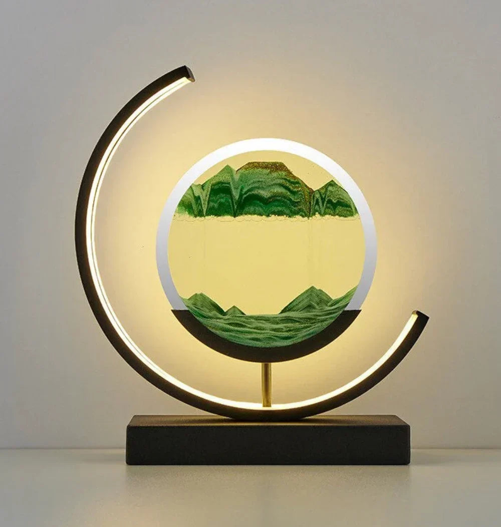 Balance Sand Art Lampe | Bedste Lava Lamper-Inspirerede Rumbelys, Cool LED Nattelys til Afslappende Soveværelse &amp; Stueindretning