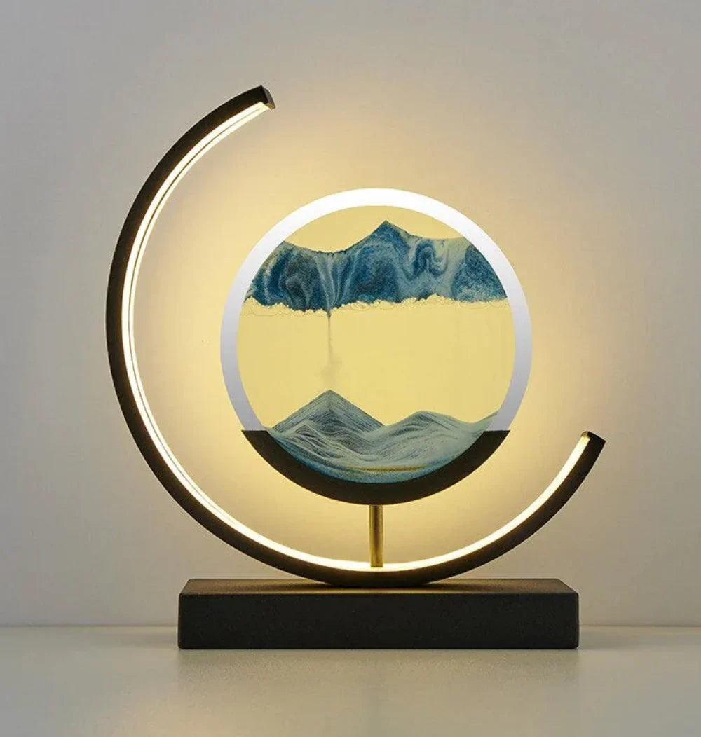Balance Sand Art Lampe | Bedste Lava Lamper-Inspirerede Rumbelys, Cool LED Nattelys til Afslappende Soveværelse &amp; Stueindretning