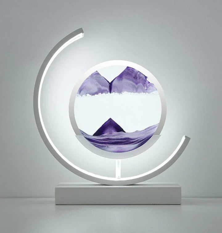 Balance Sand Art Lampe | Bedste Lava Lamper-Inspirerede Rumbelys, Cool LED Nattelys til Afslappende Soveværelse &amp; Stueindretning