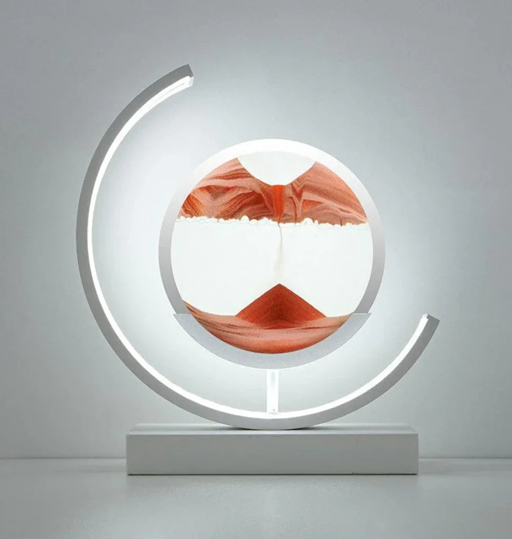 Balance Sand Art Lampe | Bedste Lava Lamper-Inspirerede Rumbelys, Cool LED Nattelys til Afslappende Soveværelse &amp; Stueindretning