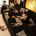 Sort Stride Zebra Sofapude
