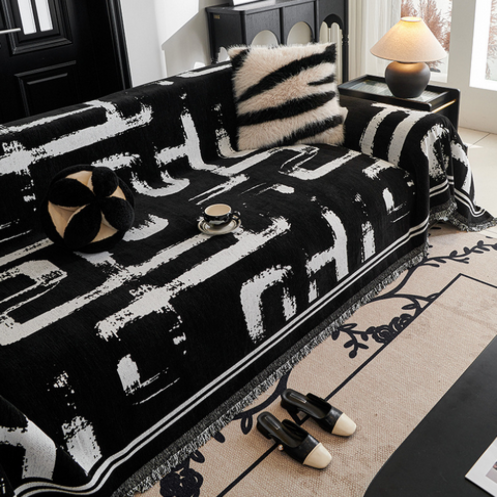 Børstestræk Kunst Sofa Dække