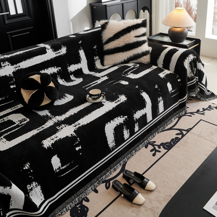 Børstestræk Kunst Sofa Dække