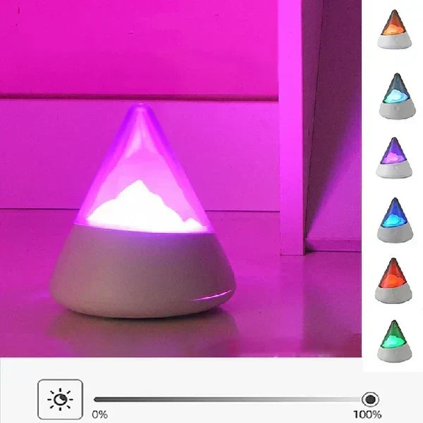 Trådløs LED Iceberg Nattelys – Moderne Design til Afslappende Belysning