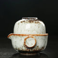 Keramisk Gaiwan Sæt kuai ke Teasæt Camping Kung Fu Teasæt 1 Teekande 1 Kop Rejseteekande Kaffekop Vandkrus Kontorkedel Drikkeudstyr