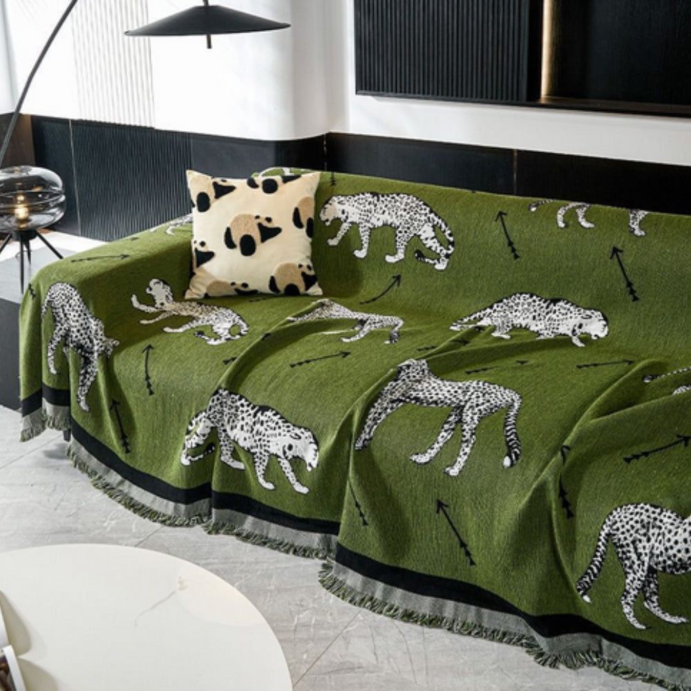 Chantesse Panda Leopard Print Sofa Betræk