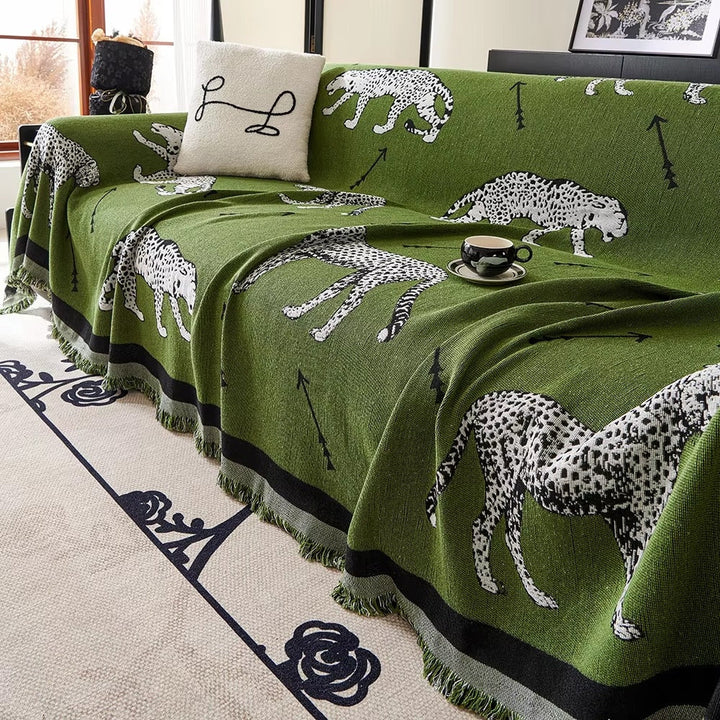 Chantesse Panda Leopard Print Sofa Betræk