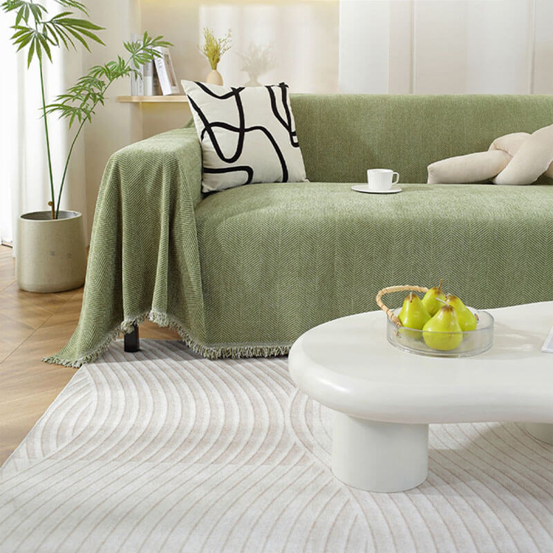 Chenille Plaid Herringbone Fryser Cover