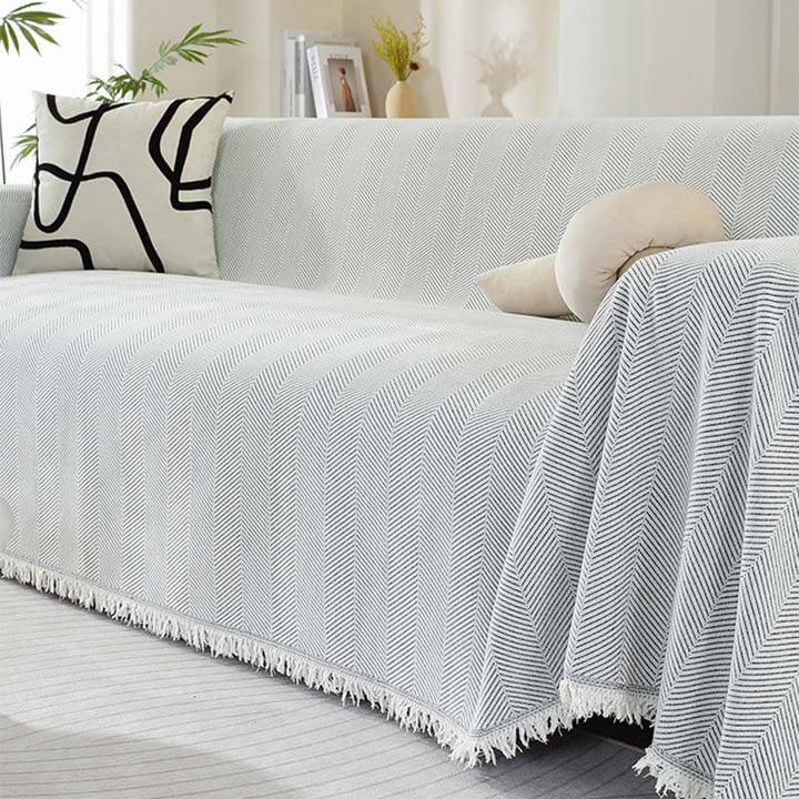 Chenille Plaid Herringbone Fryser Cover