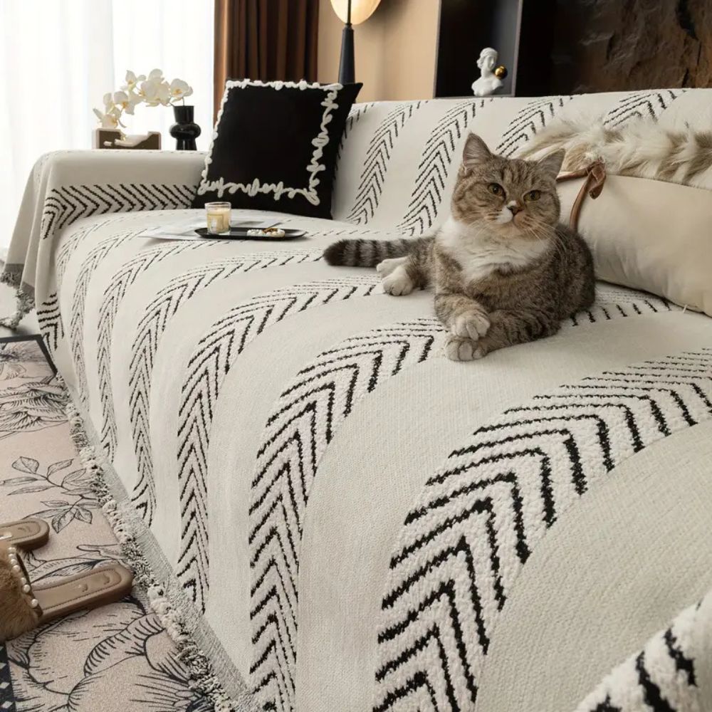 Chevron Echo Line Sofa Dække