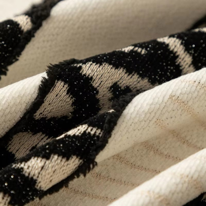 Chevron Mønster Chenille Sofa Dække