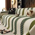 Chevron Mønster Chenille Sofa Dække