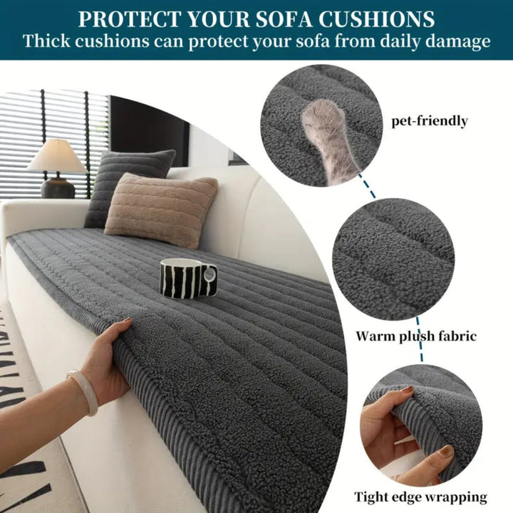 Chic Tykt Plush Sofa Dække