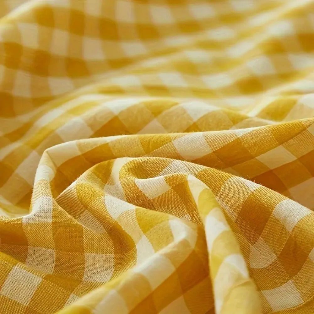 Klassisk Gingham Blød Pude Betræk