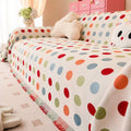 farverig Polka Dot Sofa Cover