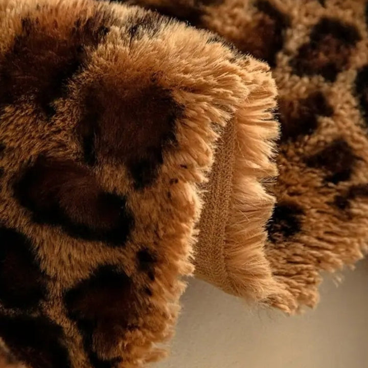 Hyggeligt Leopardprint Sofaovertræk
