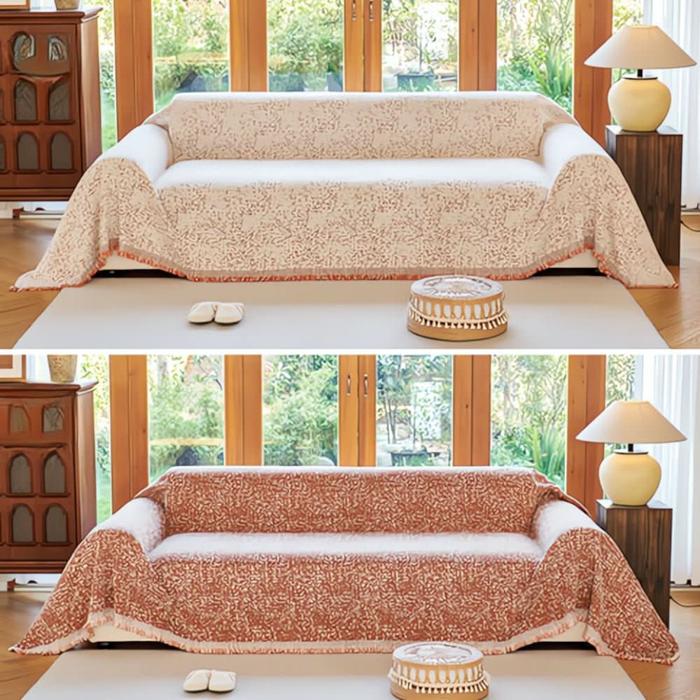 Vendbar Mikrofiber Sofa Betræk, Skridsikker og Nem at Pleje