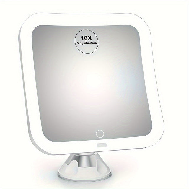 GlowSnap - Makeup Spejl med Touch Kontrol og Sugekop