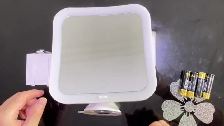 GlowSnap - Makeup Spejl med Touch Kontrol og Sugekop