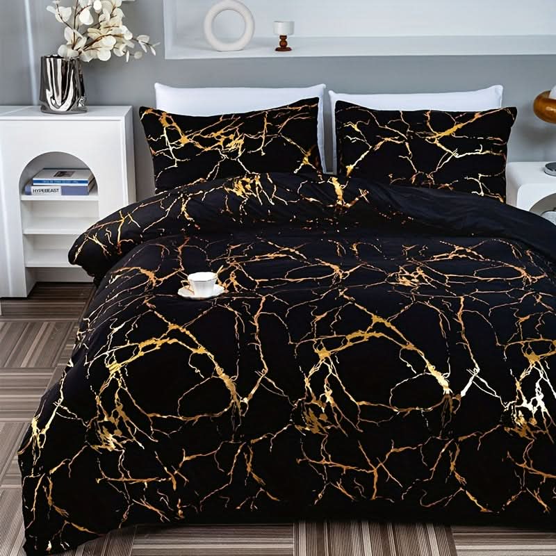 Marmor Design Duvet Cover Sæt til Moderne Soveværelse