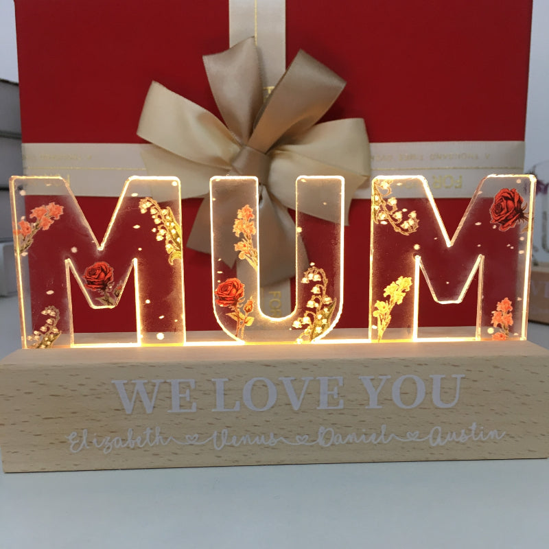 Tilpasset Blomstertrykt LED Natlys |