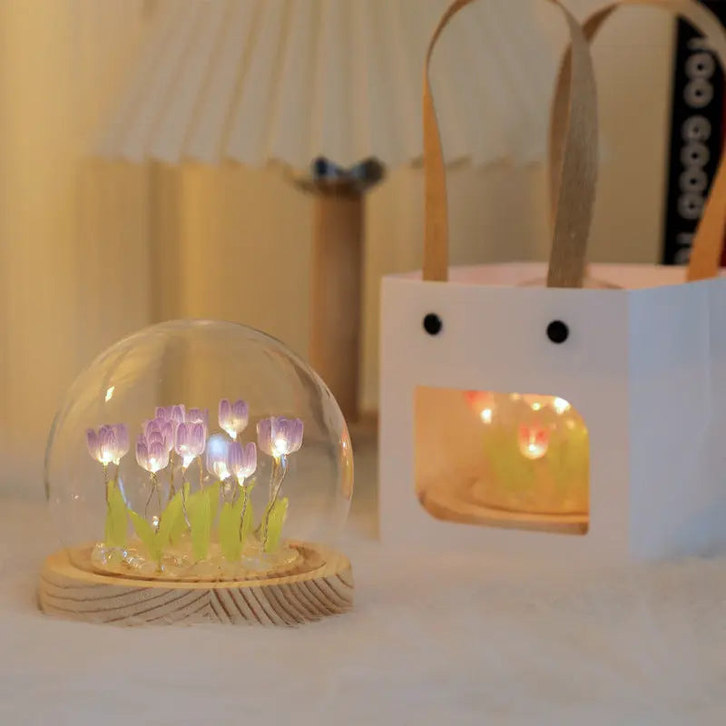 DIY Glas Tulipan Globe Lampe