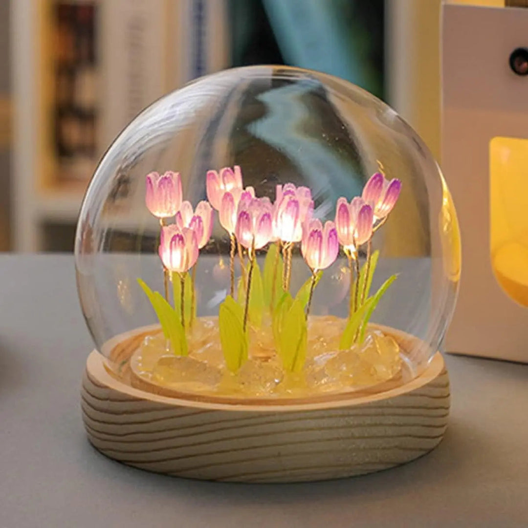 DIY Glas Tulipan Globe Lampe