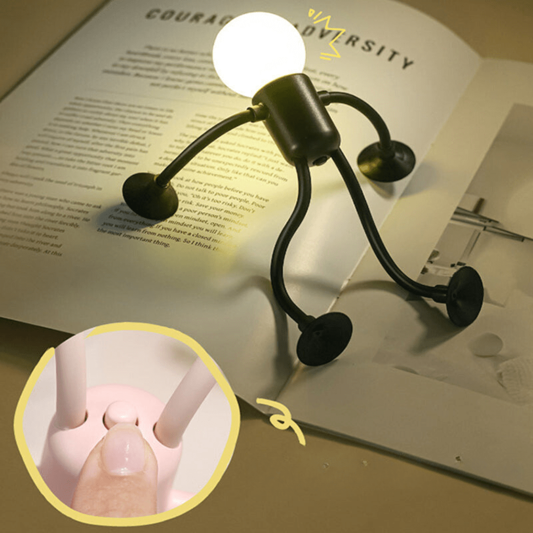 Interaktiv formændrende natlys med beroligende LED-glød