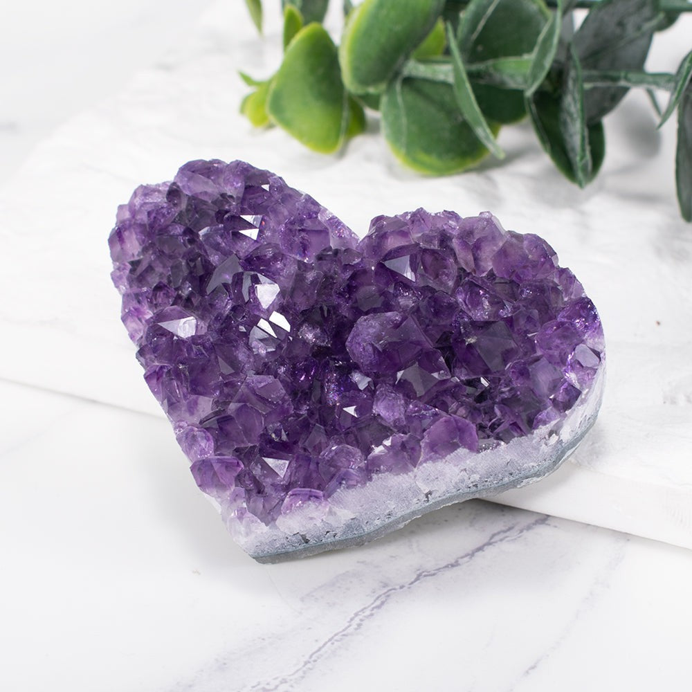 Amethyst Kluster Hjerte
