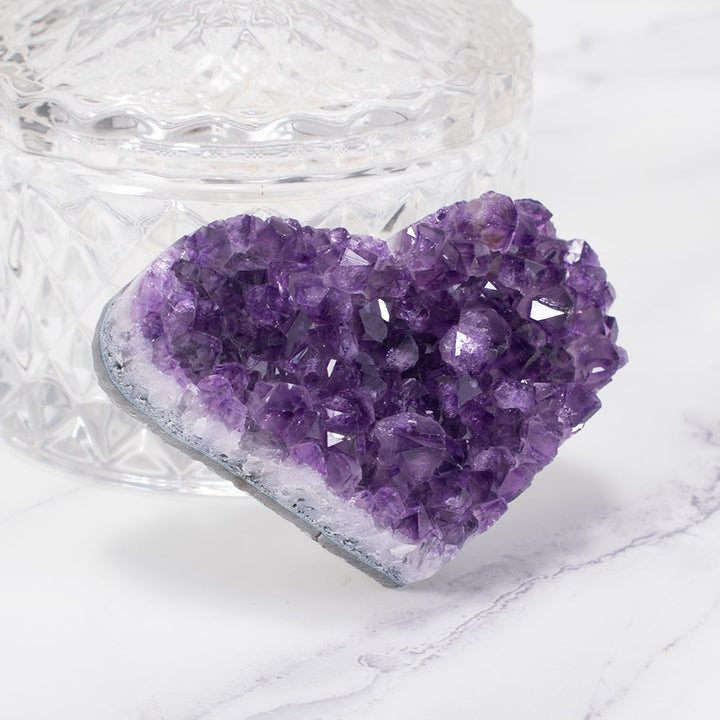 Amethyst Kluster Hjerte