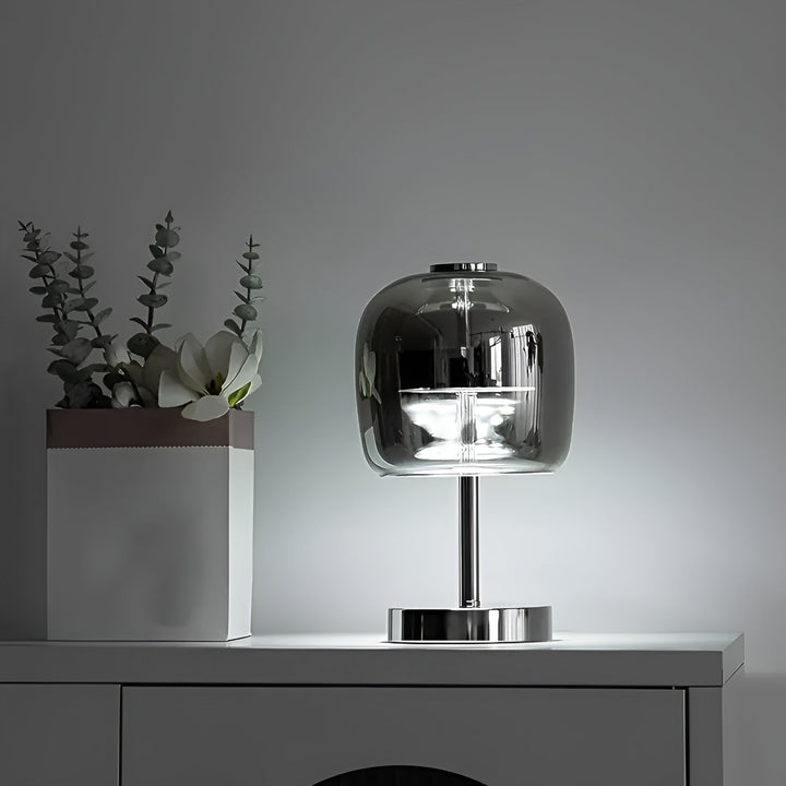 Moderne Glas Elektroplateret Ambient Light Lampe