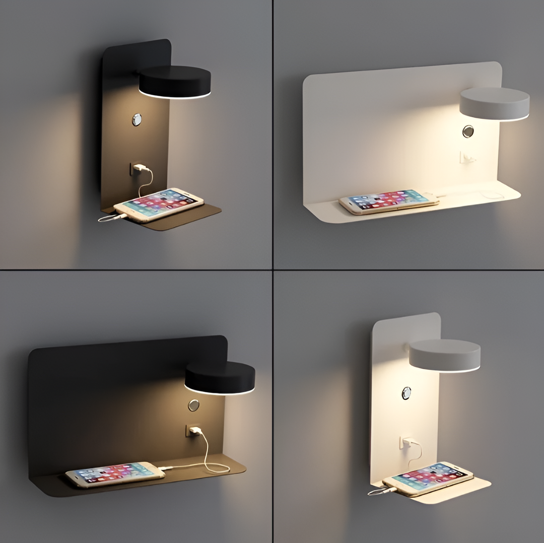 DazzleShelf Minimalist Genopladelig USB Natlys