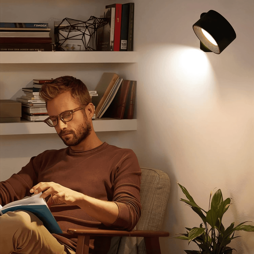 360° trådløs genopladelig væglampe | Alsidig LED-belysningsløsning