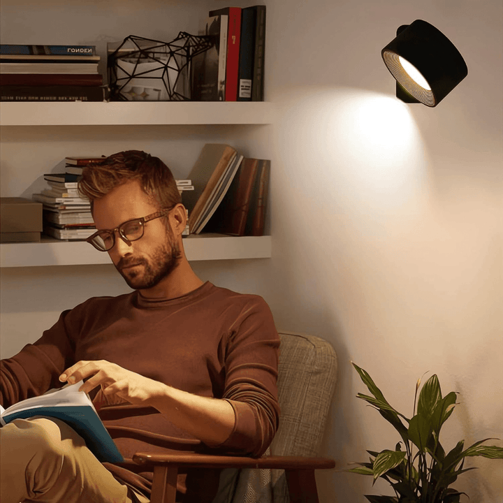 360° trådløs genopladelig væglampe | Alsidig LED-belysningsløsning
