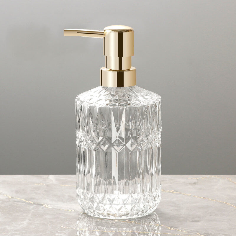 Diamantmønster Glas Sæbedispenser