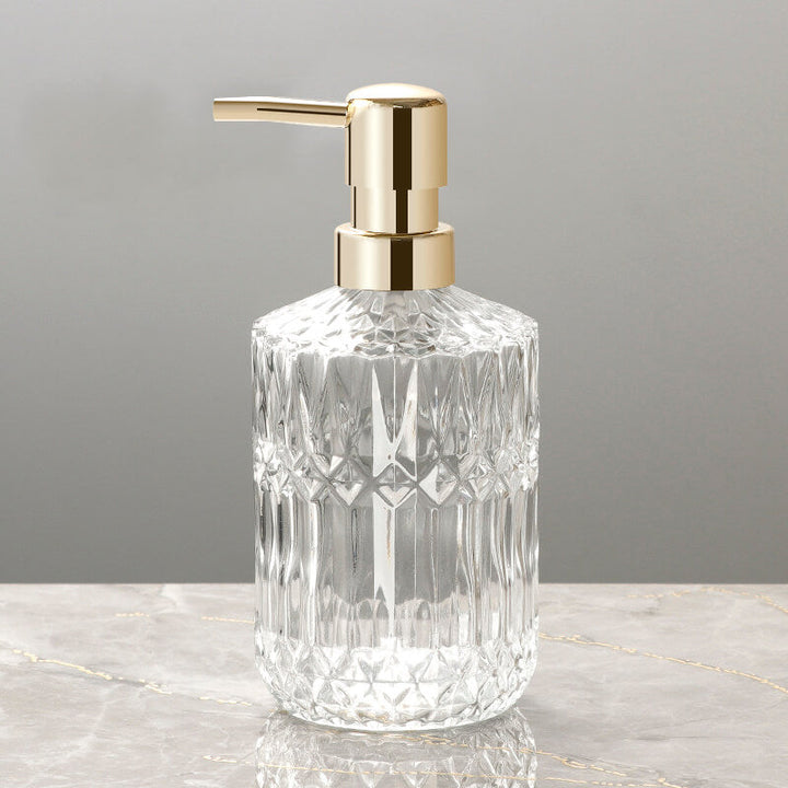 Diamantmønster Glas Sæbedispenser