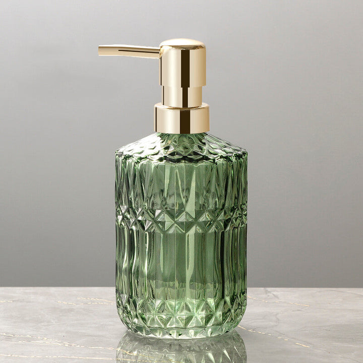 Diamantmønster Glas Sæbedispenser