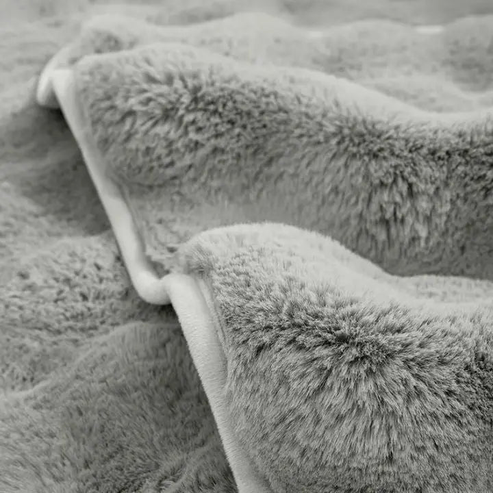 Tykt Kanin Plush Sofa Dække