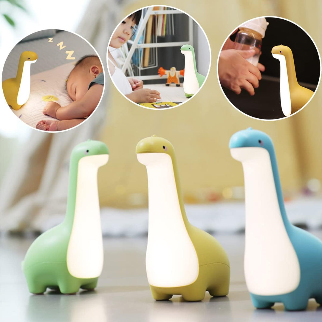 DinoSnug – Blødt Glødende Dinosaur Natlampe til Børn