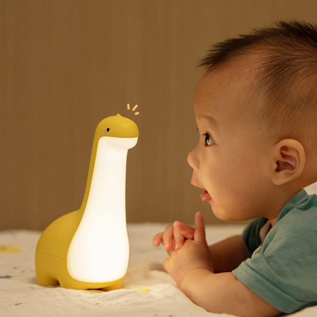DinoSnug – Blødt Glødende Dinosaur Natlampe til Børn