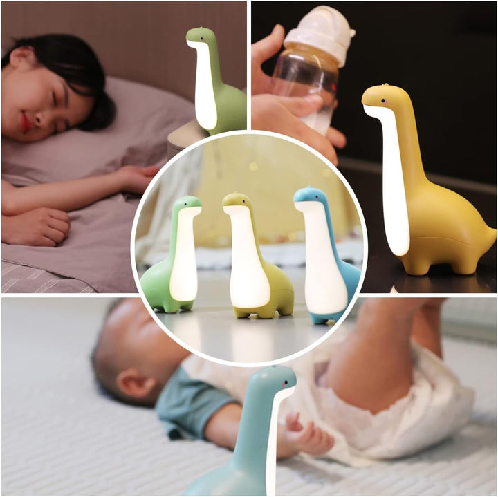 DinoSnug – Blødt Glødende Dinosaur Natlampe til Børn