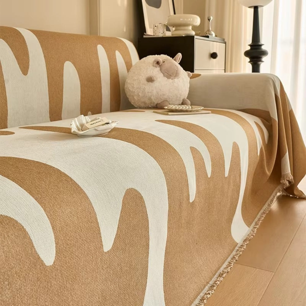 Dryppende farve Chenille Sofa Cover