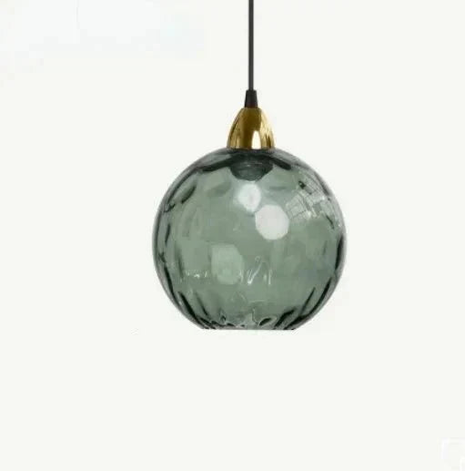 Glasora Pendellampe - Transparent Glasbold med LED-belysning