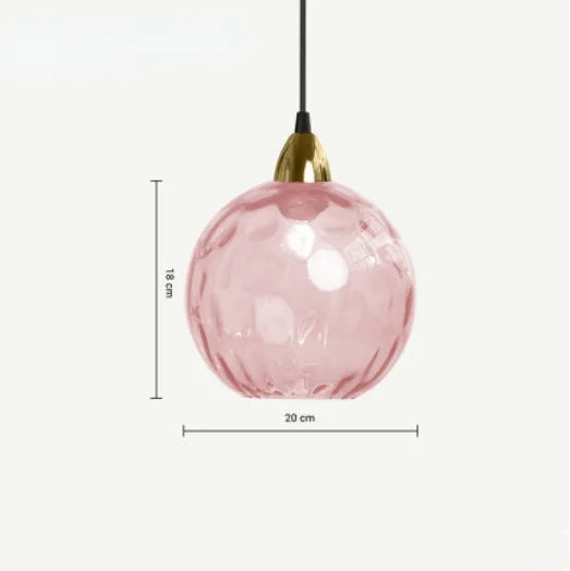 HelderBol - Glas kugle pendellampe