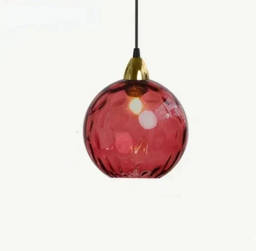 Glasora Pendellampe - Transparent Glasbold med LED-belysning