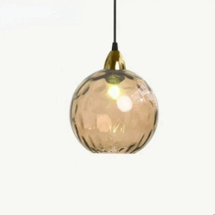 Glasora Pendellampe - Transparent Glasbold med LED-belysning