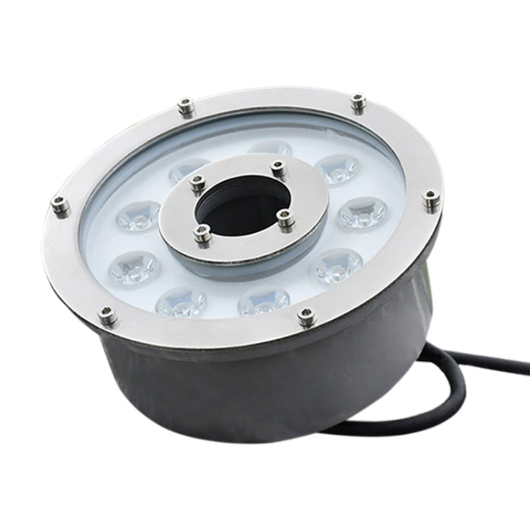 6W Landskabs farveskiftende Ring LED Aluminiumlegering Underwater Fountain Light (farveskiftende)
