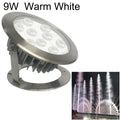 9W Kvadrat Park Landskabs LED Underwater Light Pool Light (Varm Hvid Lys)